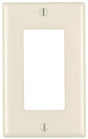 Leviton 80401-M26-TMP Wallplate Pack, 4-1/2 in L, 2-3/4 in W, 1-Gang, Plastic, Light Almond