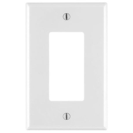 Leviton M52-0PJ26-0WM Wallplate Pack, 4.88 in L, 3.13 in W, 1-Gang, Nylon, White