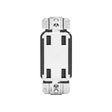 Leviton R02-USB4P-0BW USB Charger, 4 -Pole, 4.2 A, 125 V, 4 -USB Port, Type A USB, White