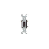 Leviton S00-01453-02S Series Toggle Switch, Brown, 15 A, 120 V, 3-Position, Push-In Terminal