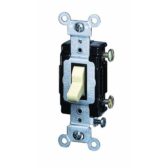 Leviton S02-CS115-2WS Series Switch, White, 15 A, 120/277 V, Push-In Terminal, NEMA WD-1, WD-6