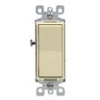 Leviton S11-05603-2IS Rocker Switch with Ground Screw, 15 A, 120/277 V, 3-Way, Lead Wire Terminal