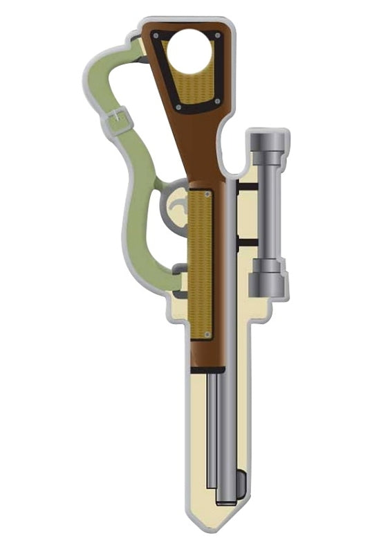 Lucky Line Key Shapes Series B118K Key Blank, Rifle, Brass, Enamel-Coated, For: Kwikset Locks, Pack of 5