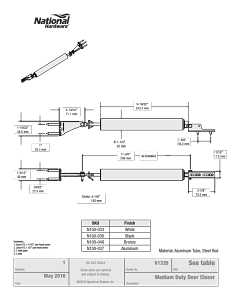 National Hardware V1335 Series N100-033 Door Closer