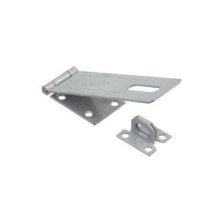 National Hardware V30 Series N102-780 Safety Hasp, 6 in L, 1-3/4 in W, Galvanized Steel, Non-Swivel Staple