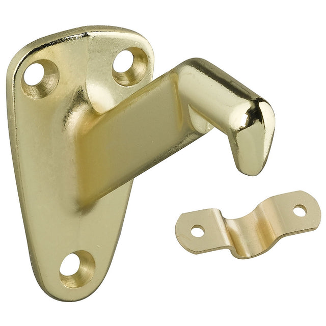 National Hardware N112-888 Handrail Bracket, 250 lb, Zinc, Brass