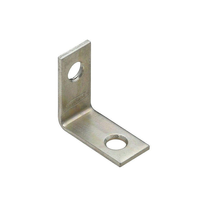 National Hardware V115 Series N113-050 Corner Brace, 1 in L, 1/2 in W, 1 in H, Steel, Zinc, 0.07 Thick Material