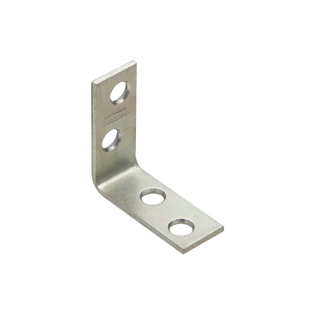 National Hardware V115 Series N113-134 Corner Brace, 1-1/2 in L, 5/8 in W, 1-1/2 in H, Steel, Zinc, 0.08 Thick Material