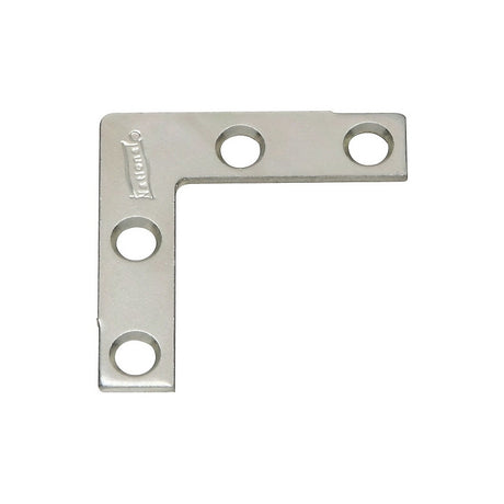 National Hardware V117 Series N113-795 Corner Brace, 1-1/2 in L, 3/8 in W, 1-1/2 in H, Steel, Zinc, 0.07 Thick Material