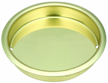 National Hardware N115-964 Door Cup Pull, 1-3/4 in Dia, 0.34 in D, Steel, Brass