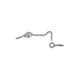 National Hardware V2000 Series N117-952 Hook and Eye, Steel, Zinc, 2/PK