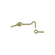 National Hardware V2001 Series N118-133 Hook and Eye, Solid Brass, Solid Brass, 1/PK