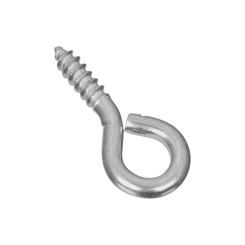 National Hardware N118-893 Screw Eye, #110, 0.136 in Dia Wire, 0.56 in L Thread, 1.32 in OAL, 30 lb Working Load, Steel