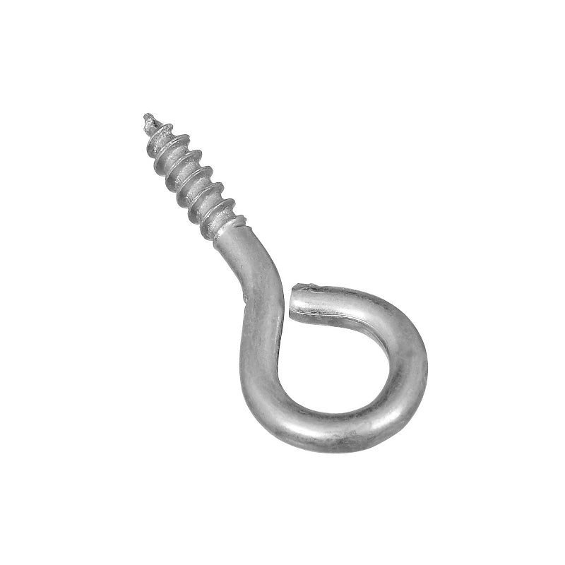 National Hardware N118-927 Screw Eye, #112, 0.105 in Dia Wire, 0.44 in L Thread, 1.12 in OAL, 10 lb Working Load, Steel