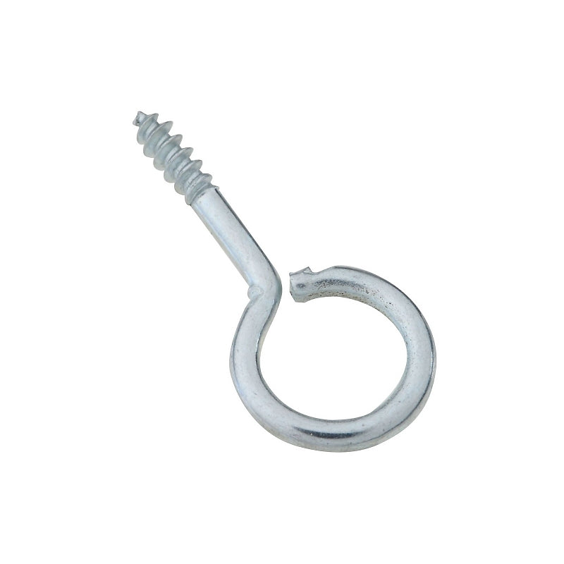 National Hardware N119-131 Screw Eye, #14, 0.31 in L Thread, 1.06 in OAL, 5 lb Working Load, Steel, Zinc