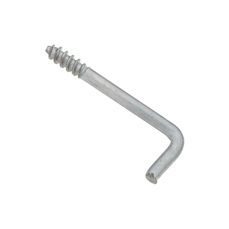 National Hardware N120-477 Square Bend Hook, 1 in L, Steel, Zinc