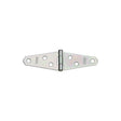 National Hardware N127-365 Strap Hinge, 1-1/16 in W Frame Leaf, 0.05 in Thick Leaf, Steel, Zinc, Fixed Pin, 18 lb