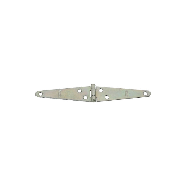 National Hardware N127-514 Strap Hinge, 1-1/4 in W Frame Leaf, 0.056 in Thick Leaf, Steel, Zinc, Fixed Pin, 8 lb