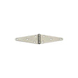 National Hardware N128-074 Strap Hinge, 2.43 in W Frame Leaf, 5.72 in H Frame Leaf, 0.01 in Thick Leaf, Steel, Zinc