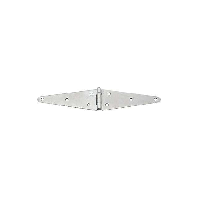 National Hardware N128-157 Strap Hinge, 3.08 in W Frame Leaf, 7.7 in H Frame Leaf, 0.11 in Thick Leaf, Steel, Zinc