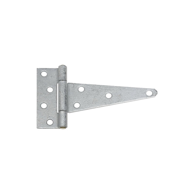 National Hardware N129-452 T-Hinge, 6 in H Frame Leaf, Steel, Galvanized, 48 lb