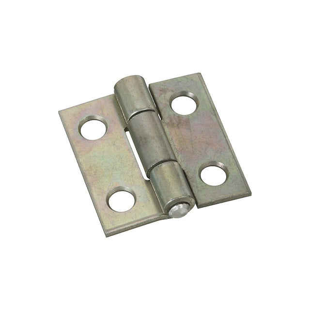 National Hardware N145-920 Utility Hinge, 1 in W Frame Leaf, 0.045 in Thick Frame Leaf, Aluminum/Cold Rolled Steel, Zinc