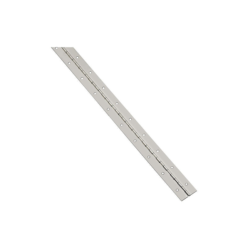 National Hardware V570 Series N148-221 Hinge, Nickel, 1-1/16 in W, Continuous Hinge