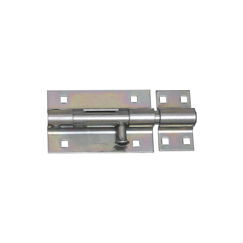 National Hardware N151-118 Barrel Bolt, 0.6 in Dia Bolt Head, 5 in L Bolt, Steel, Zinc