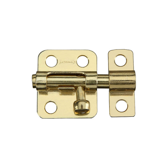 National Hardware V833 Series N151-266 Window Bolt, Steel, Brass