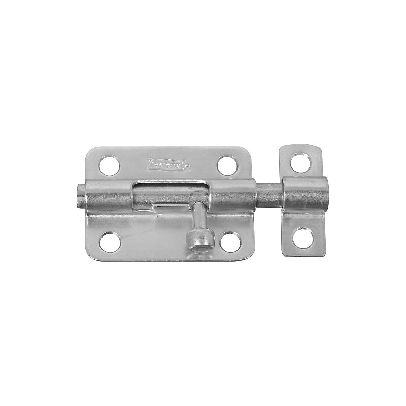 National Hardware N151-555 Barrel Bolt, 0.32 in Dia Bolt Head, 3 in L Bolt, Steel, Zinc