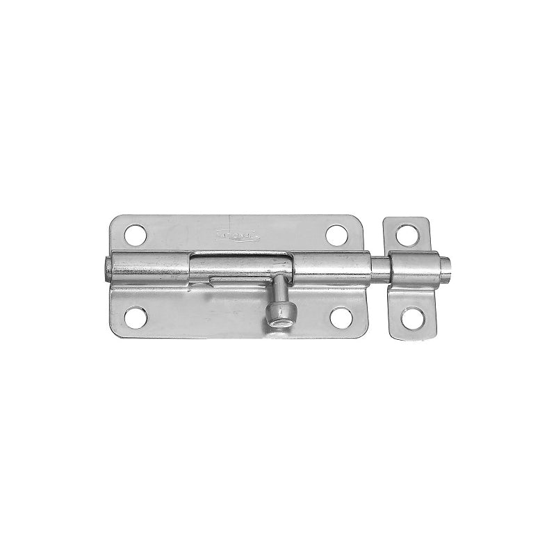 National Hardware N151-654 Barrel Bolt, 0.32 in Dia Bolt Head, 4 in L Bolt, Steel, Zinc