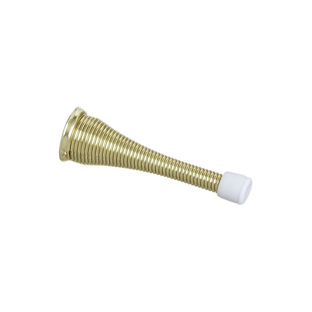 National Hardware N184-291 Door Stop, 3 in Projection, Steel, Brass