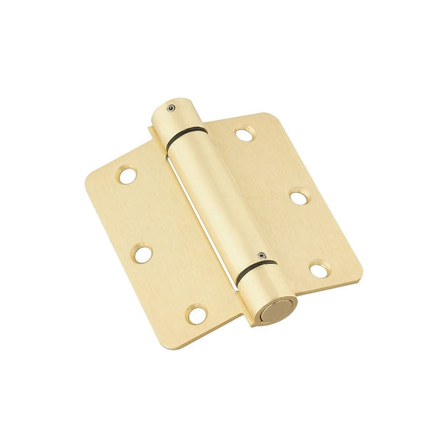 National Hardware N185-199 Spring Hinge, Steel, Brass, Wall Mounting, 30 lb