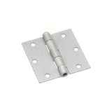 National Hardware N208-843 Broad Hinge, 3-1/2 in W Frame Leaf, Steel, Galvanized, Removable, Loose Pin, 70 lb