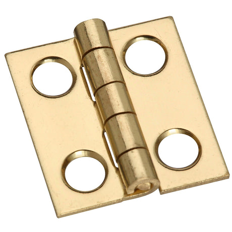 National Hardware N211-276 Decorative Narrow Hinge, 3/4 in L x 0.69 in W Dimensions, 3/4 in H Door Leaf, Brass