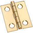 National Hardware N211-284 Decorative Narrow Hinge, 1 in L x 0.81 in W Dimensions, 1 in H Door Leaf, Brass, 2 lb