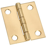 National Hardware N211-359 Decorative Broad Hinge, 1-1/2 in H Door Leaf, 0.04 in Thick Door Leaf, Brass, Solid Brass