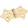 National Hardware N211-821 Decorative Hinge, 1.36 in H Door Leaf, 0.04 in Thick Door Leaf, Brass, Solid Brass, 2 lb