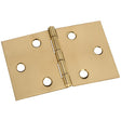 National Hardware N211-888 Desk Hinge, 2 in H Door Leaf, 0.06 in Thick Door Leaf, Brass, Solid Brass, Surface Mounting