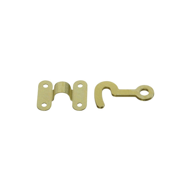 National Hardware V1841 Series N211-938 Hook and Staple, Solid Brass, Solid Brass