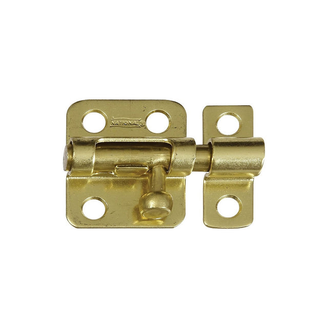 National Hardware N213-405 Barrel Bolt, 0.31 in Dia Bolt Head, 2 in L Bolt, Brass