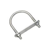 National Hardware N222-217 U-Bolt, 4-1/2 in L Inside, 3 in W Inside, 3/8-16 Thread, Steel, Zinc-Plated