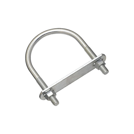 National Hardware N222-217 U-Bolt, 4-1/2 in L Inside, 3 in W Inside, 3/8-16 Thread, Steel, Zinc-Plated