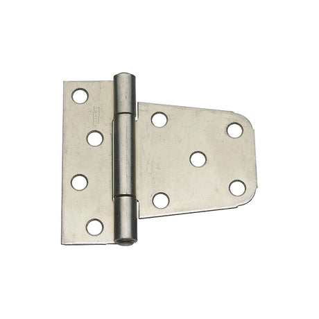 National Hardware N223-875 Gate Hinge, 4.8 in L x 4.25 in W Dimensions, 1.56 in H Frame Leaf, Steel
