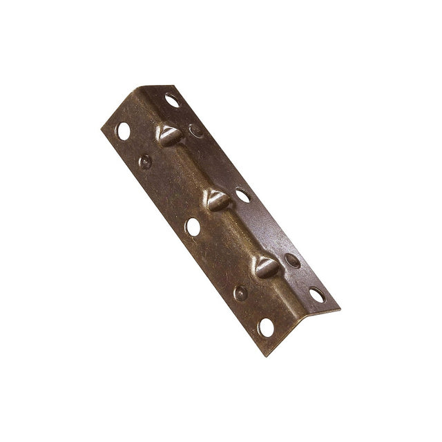 National Hardware V113 Series N226-308 Corner Brace, 3-1/2 in L, 3/4 in W, 3/4 in H, Steel, Antique Brass