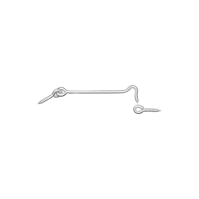 National Hardware V2000 Series N226-381 Hook and Eye, Steel, Zinc, 1/PK