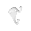 National Hardware V160 N248-369 Coat and Hat Hook, 35 lb, 2-Hook, Zinc