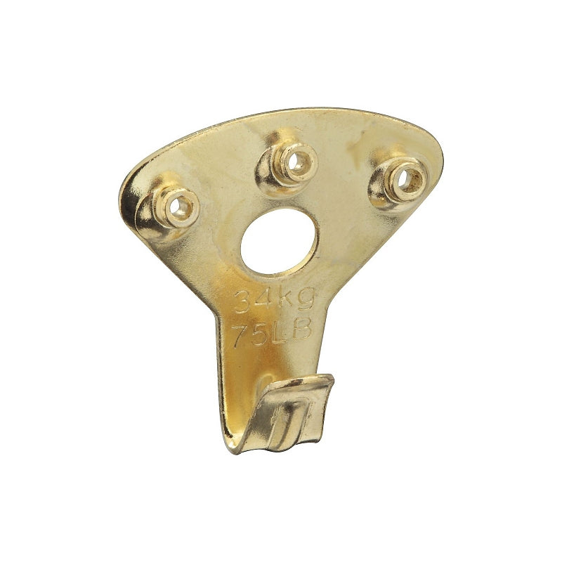 National Hardware V2532 Series N260-109 Premium Hanger, 75 lb, Steel, Brass