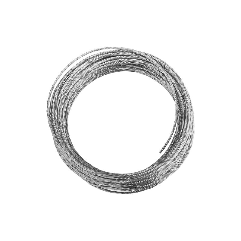 National Hardware V2565 Series N260-307 Braided Wire, 25 ft L, Galvanized Steel, 20 lb