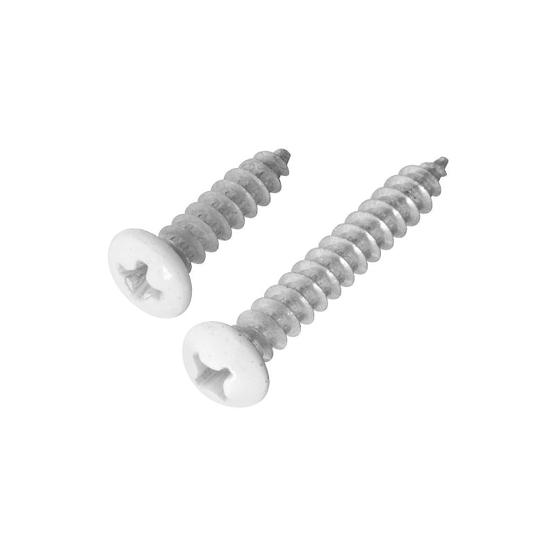 National Hardware V108S N262-030 Bracket Screw, Steel, White